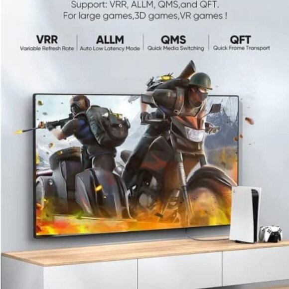 4Pack-SNESH 8K-60HZ, 6.6FT High Speed 3D 2K/144HZ HDMI Cable - Picture 5 of 8